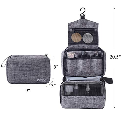 Miniatura 2 de Neceser de viaje colgante, organizador de cosméticos ligero con gancho para viajes, bolsa de maquillaje colgante portátil, organizador de maquillaje