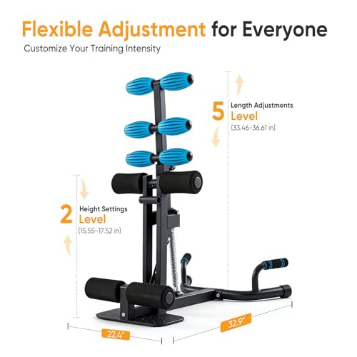 Image of NEWBULIG Deep Squat Machine for Women, Home Gym Fitness Squat Machine | Adjustable Resistance Exercise Equipment, Glutes & Core Workout Equipment, 300 lbs Capacity, 32.9 inchx22.4 inchx36.6 inch
