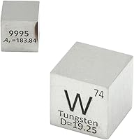 Vista 65 de Cubo de metal blando de indio en 99,995 % Cubo de elemento puro de 25,4 mm de densidad para coleccionista de elementos, tabla periódica, cazador