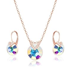 Iridescent AB Rose Gold-Tone