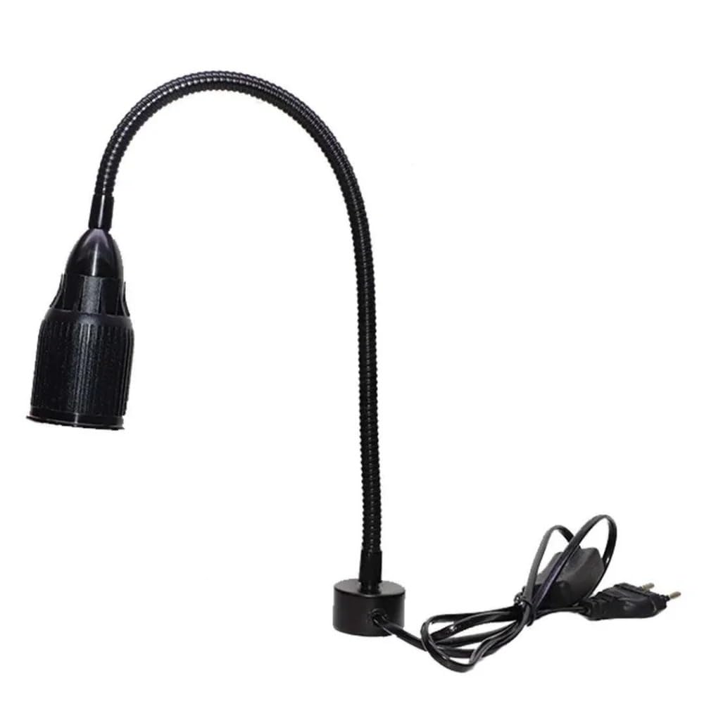 Flexible LED Desk Lamp, Black Gooseneck Reading Light with Power Cord, Adjustable Task Lighting for Work and Study-image-46