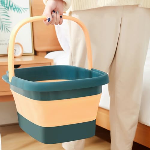 Spa de pies plegable con masaje 44.5x34x23 cm azul oscuro miniatura 4