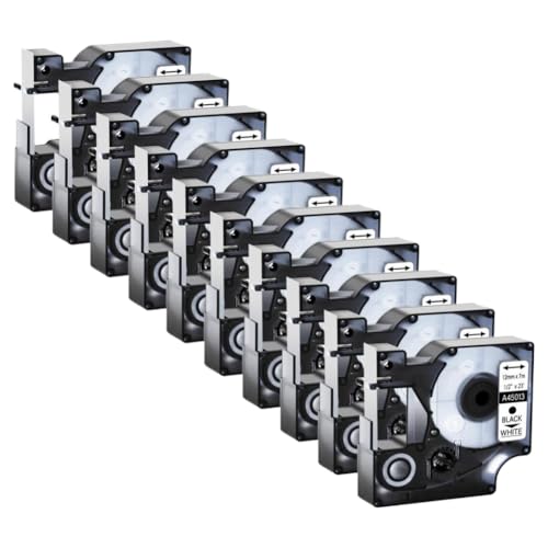 5  10  D1 Wxe[v 12 ~[g LabelManager 100 250 v^ r A45013 45010 45020 ƌ݊(10PK Black on white)