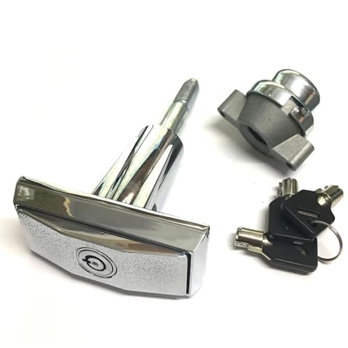 FJSUGAOW T Handle Vending Machine Lock with 3 Tubular Keys 1Pcs (Color : 2701)