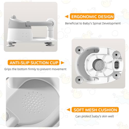 Image of Baby Bath Seat Gray 1