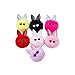 HEALLILY 7Pcs Portachiavi a Sfera in Peluche Portachiavi a Forma di Orecchio con Occhiali da Sole Portachiavi Decorativi Pendenti Pendenti Pendenti Portachiavi (Colore Misto)