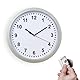 Cyrank Geheimes Fach,10 Zoll Wanduhr Ablenkung Sichere versteckte sichere Uhr mit verstecktem Fach Geheime versteckte Uhr Vintage groß Diversion sichere Uhr für Valuabledge Ablenkung Safe Box(Silber)