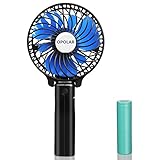 OPOLAR Small Hand Held Battery Operated USB Fan, Personal Portable Rechargeable Fan with 2200mAh Battery and 3 Settings for Travel Home Office and Outdoor Use (One Battery ONLY)