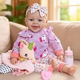 SCOM Baby Doll Girl, 18 inch Realistic Soft Body Baby Doll Real Life Cute Baby with Accessories for 3+ Year Old Gifts