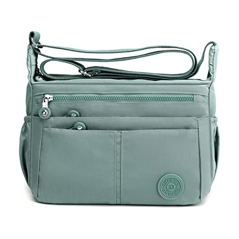 DIRRONA Bolsos Bandolera Nylon Verde Cover