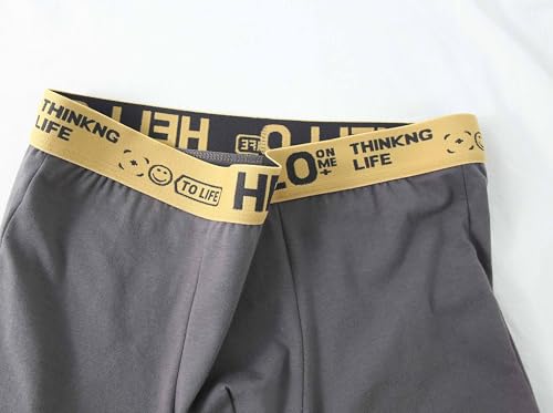 Men's Mid Waist Cotton Boxer Briefs Underwear3