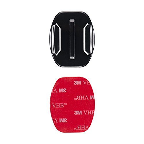 MadridGadgetStore® Soporte Plano Adhesivo Pegatina 3M para Cámara Go Pro GoPro Hero7 Hero6 Hero5 Hero4 Hero3+ Hero3 Hero 7 6 5 4 3+ 3 2 1 Session (Black, Silver, White) 2018 Sjcam Xaiomi 4K Repuesto