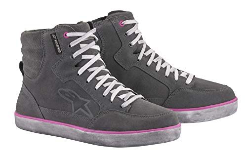 Alpinestars Women's Stella J-6 Waterproof Riding Shoes (6.5) (GREY/PINK)