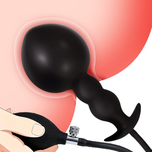 Analplug Aufblasbar mit Pumpe Verstellbar Riesen Butt Plug Anal Dildo Dilatator Fisting Dildo Anal BDSM Sexspielzeug für Paare/Männer/Frauen Set