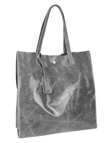 Bag2basics, Borsa tote donna grigio grau marmor