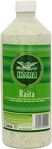 Heera Yoghurt and Mint Raita 1 litro (Paquete de 1) - Sin conserv...