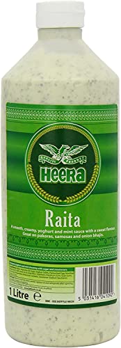 Heera Yoghurt and Mint Raita 1 litro (Paquete de 1) - Sin conserv...