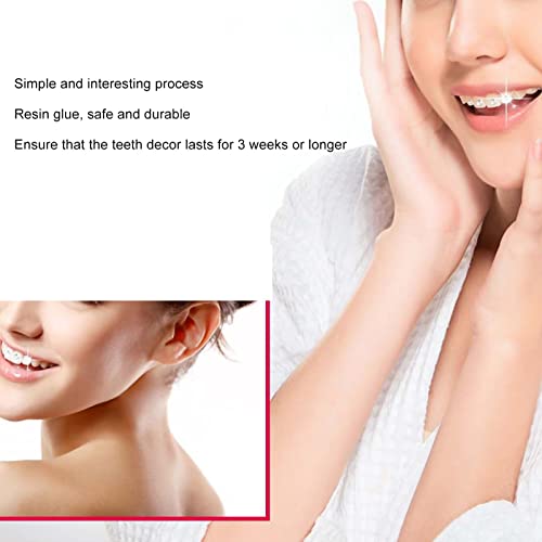 Diamante para Conjunto de Dentes Hip Hop Dentes Kit de Joias de Dente 5ML Resina Adesiva Elegante Fá