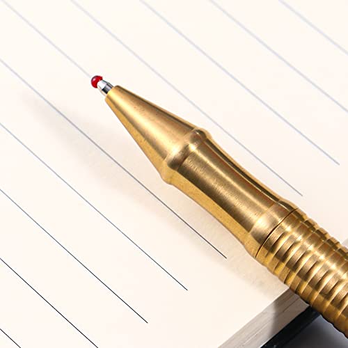 Smootherpro Solid Brass Bolt Action Pen Heavy Duty For Tremor Parkinson Arthritic Hands Business Office Signature Edc Pocket Carry (Bb201) #TOP4