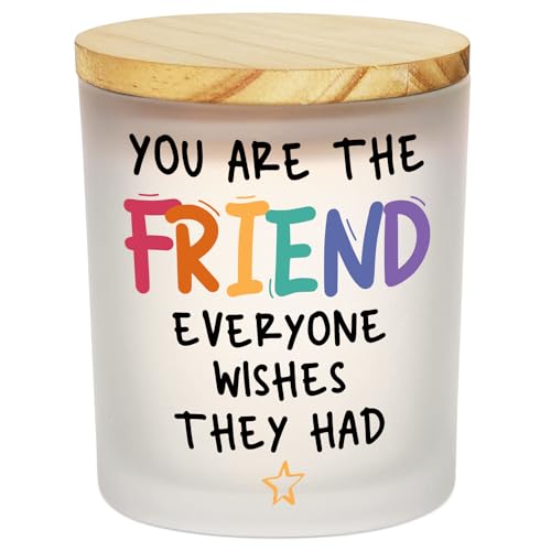 ARVEXO Friend Gifts for Women - Christmas, Birthday Gifts for Friends, BFF, Soul Sister, Friendship Gifts for Female Friends, Work Bestie Gifts for Women - Vanilla Lavender Scented Candle 10oz