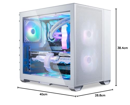Lian-Li O11 Air Mini White Mini-Tower Gaming-Case, alloggiamento Bianco - Case PC - Immagine 6