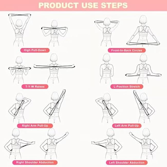 2025 New Figure 8 Resistance Band, Resistance Bands, Figure 8 Exercise Bands for Women Men, Keep 8 Shaped Resistance Rubber Band for Arms, 10 Minutes Day Beautiful Back Hip and Leg Shaping