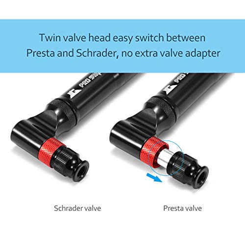Insuflador de bicicleta, Romacci Bomba de ar comprimido 160PSI Bomba de ar de ciclismo Bomba de pres