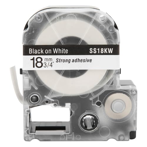 HPZIHUIT ���x�����[�J�[�e�[�v 18 �~�����[�g�� PET �h�����x�����O�e�[�v�G�v�\�����x���v�����^/�L���O�W�����x���}�V���p (18mm������)