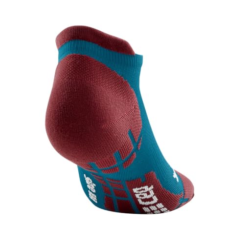 CEP Ultralight No Show Socks Petrol/Dark Red, Men, III3
