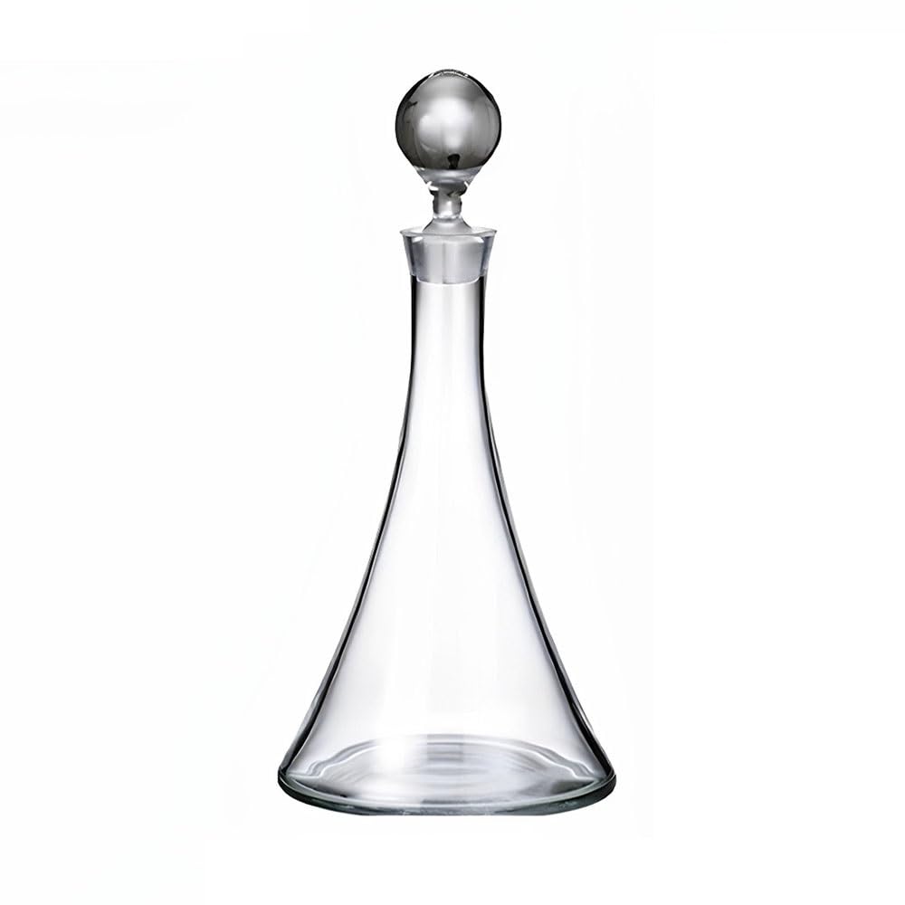 Decantador de vino cónico 1000 ml con tapón. Jarra vidrio transparente aireador, ideal for cenas en casa o for exhibir bares Regalo accesorio para amantes del vino