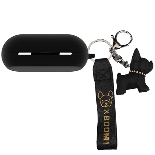 KOMININA SONY WF-C500 �p �P�[�X ���C�����X �C���z�� �V���R�� �J�o�[ �����܂܏[�d�\ �y�ʏ��^ �����h�~ ���C�����X �C���z���J�o�[ �����L�[�z���_�[�t�� �\�j�[ WF-C500 �Ή� (�u���b�N2)