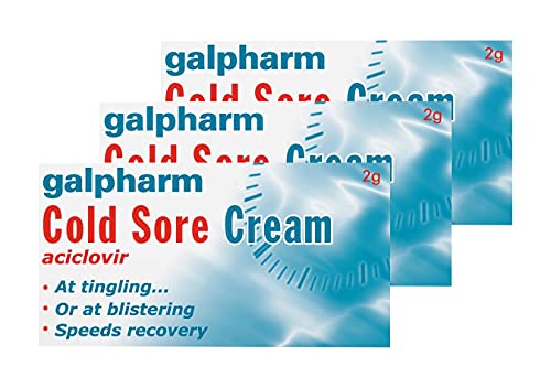 Galpharm Cold Sore Cream 2g, 3 Packs