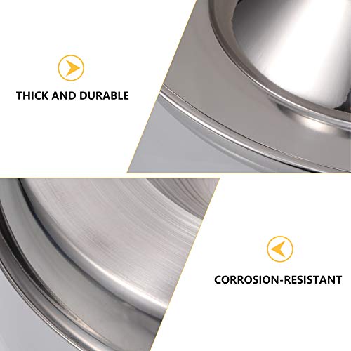 TEHAUX Tigela de alimentação lenta para cachorro em aço inoxidável Tigela de alimentação de metal pa