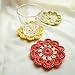 3 Pieces Handmade Crochet Doilies Flower Coasters for Drinks Table Decorations