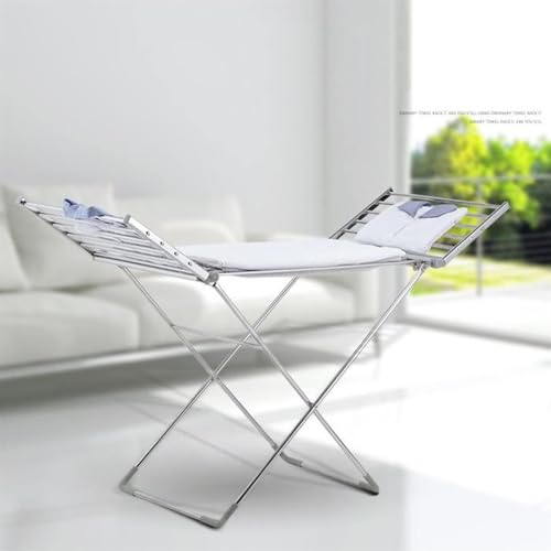 UYDJAKX 電気 衣類エアラー 折り畳み 加熱式 衣類乾燥ラック 乾燥機 可動式 大型 ランドリー ウェットラック レール スタンド 翼 服 馬 屋内外用 収納簡単 おしゃれ 星の光