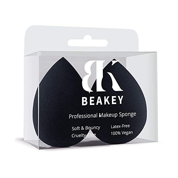 BEAKEY Make-up-Schwamm, latexfrei und vegan, Make-up-Blender, Beauty-Schwamm, makellos für Creme, flüssige Grundierung…