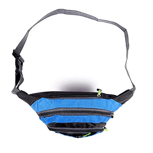 Andoer Bolsa de cintura esportiva com grande capacidade à prova d'água para homens e mulheres Fanny