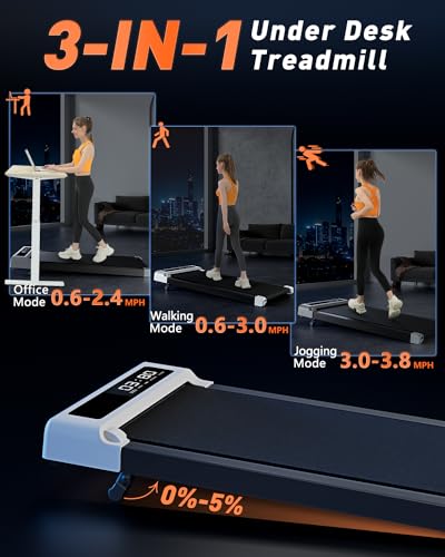 Viplat Walking Pad Treadmill, Walking Pad With Incline,2 In 1 Walking Pad For Walking And Jogging, 2.5Hp Compact Treadmill For Home Office With Remote Control thumb #4