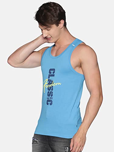 Image of Dollar Men Cotton Casual Assorted Printed Tank Top Vest (Pack of 3)