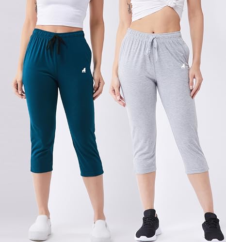 Image of Modeve Women Solid Cotton Blend Capri for summer|| Summer Wear