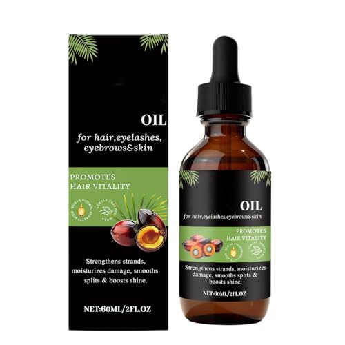 Aceite natural de Batana para cabello prensado en frío, 60 ml, aceite puro de Batana para hidratar y reparar el cabello seco, dañado y para el cuidado de la piel (60 ml)