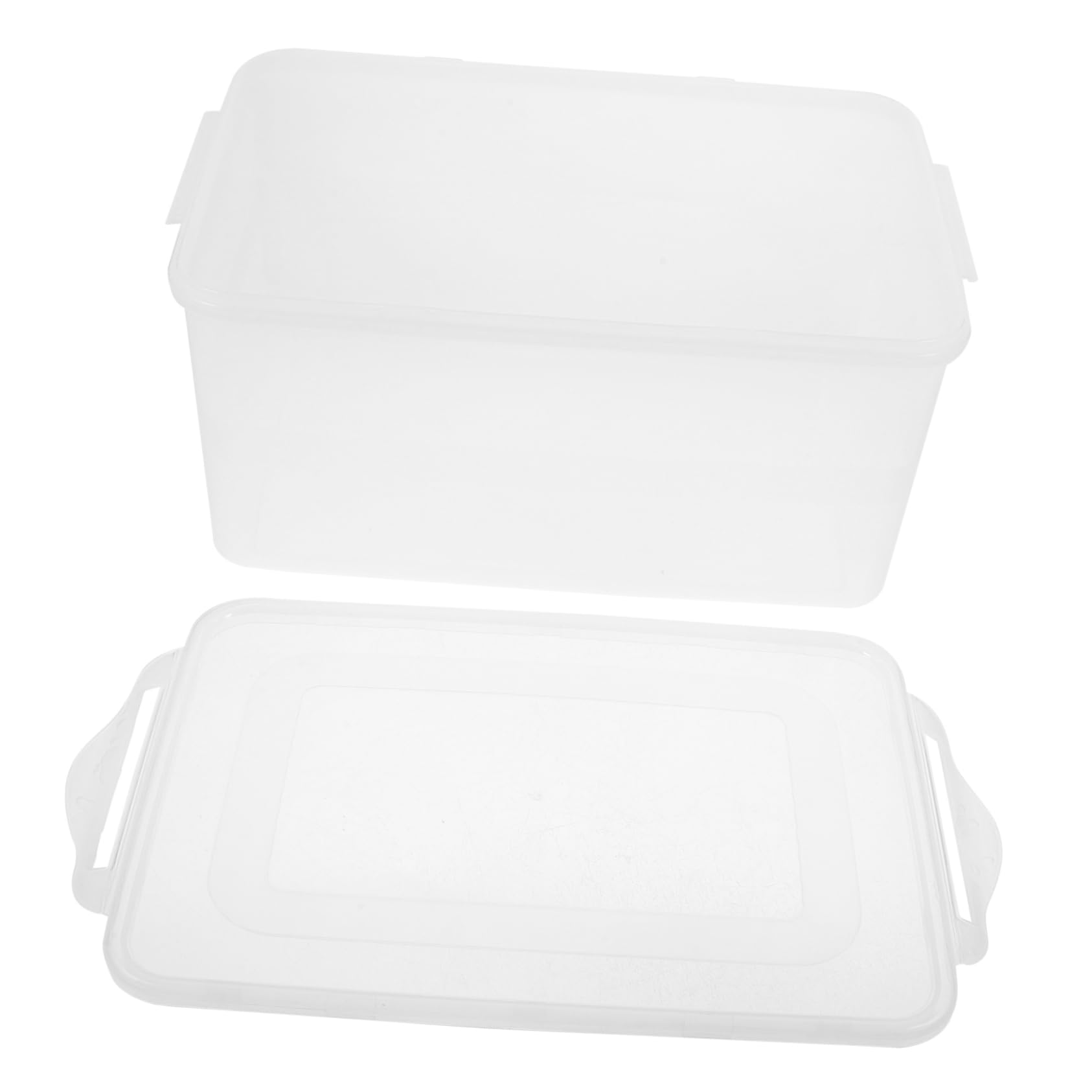 Verschließbare Lebensmittelbox 4 Stück 5, 2l Pp Weiß Rechteckig | Luftdicht, Stapelbar, für Gemüse und Nudeln, Küche oder Camping, Kühlschrankbox mit 4 Behältern