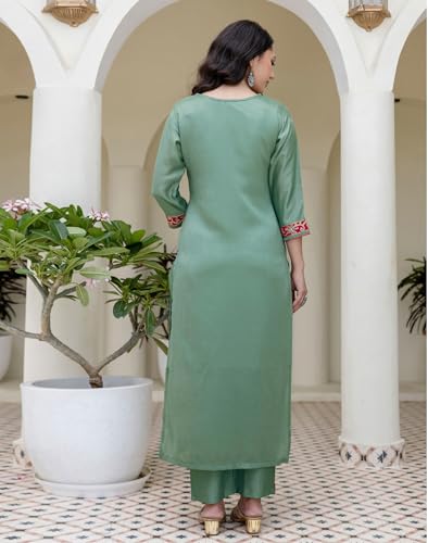 Image of SKYLEE Rayon Chikankari Embroidery Anarkali Kurta Set with Dupatta