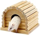 LWINGFLYER Hamster Wood Ladder Swing Seesaw Toy for Cage Excise Gift Small Pet Dwarf Rat Mouse...