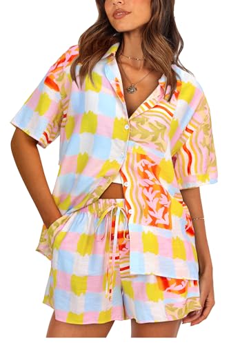 PRETTYGARDEN 2 Piece Sets for Women Summer Clothes 2026 Printed