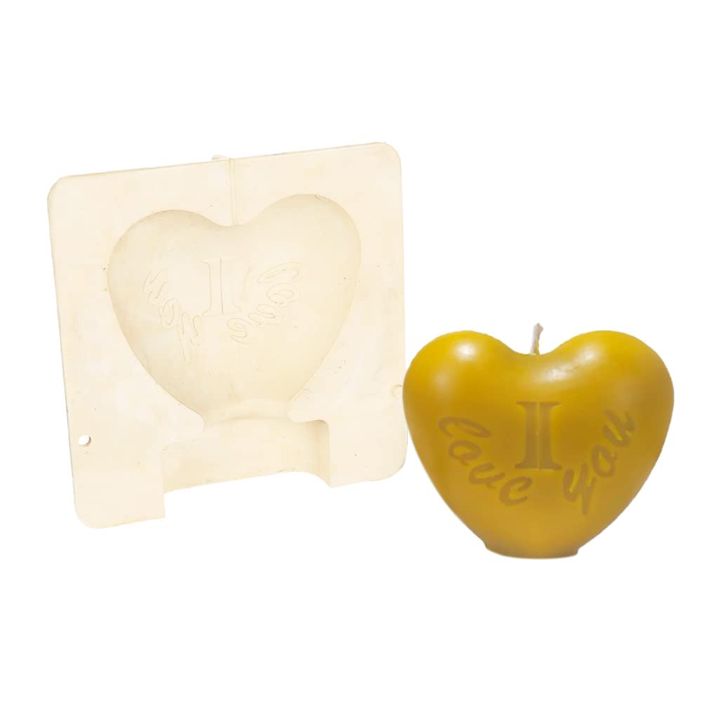 NKlaus 3D DIY Candle Making Candle Mould Plastic Candle Mould Heart Multi Piece Removable 36445, W x D x H: 7.5 cm x 4 cm x 8 cm - Image 2