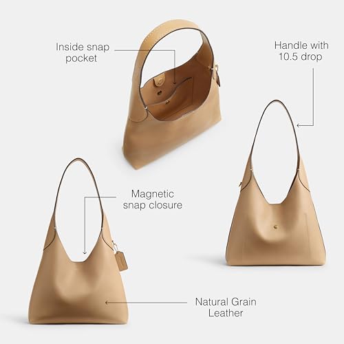 Image of COACH Brooklyn Shoulder Bag 28 in Straw