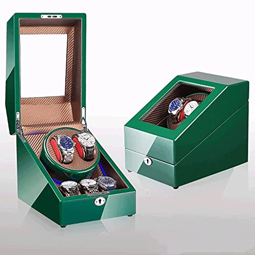 Rotador para relojes automáticos de 3 tamaños con luz LED y adaptador de CA 2