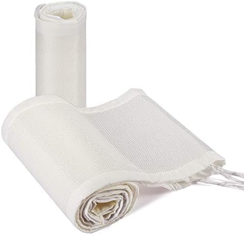 Baby Crib Bumper,Classic Breathable Crib Liner,2 Pieces/Set (White)