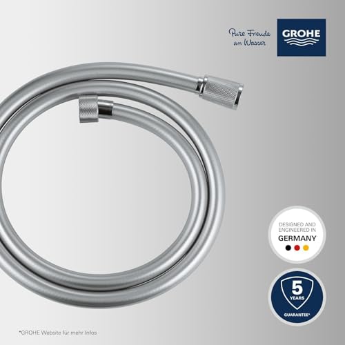 GROHE VitalioFlex Silver, Brauseschlauch 1,50m, dreifache Verdrehsicherung – Ansicht 3